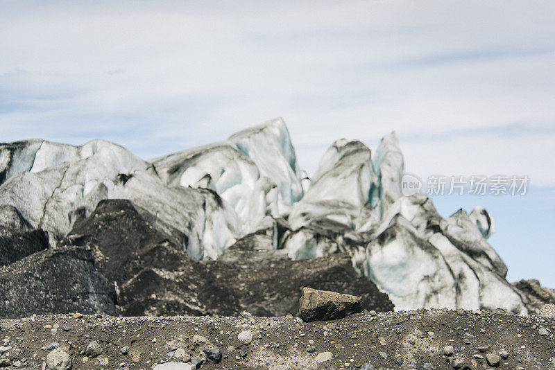 冰川形成，Fjallsjökull, Asturland，冰岛，欧洲